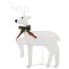 vidaXL Christmas Reindeer Set of 6 White Mesh, Metal Medium