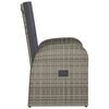 vidaXL Reclining Garden Chair Grey