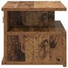 vidaXL Floating Nightstand 2 pcs Old Wood 15.75 x 12.20 x 10.63 in