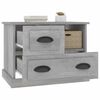 vidaXL Bedside Cabinet Concrete Grey Engineered Wood Medium