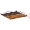 vidaXL Table Top Mixed Wood Colors Solid Tropical Reclaimed Wood