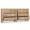 vidaXL Sideboard Whitewashed Solid mango wood Large Sideboard