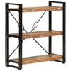 vidaXL Bookcase Mixed wood finish and black iron