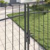 vidaXL Garden Gate with Lock Gray 78.7" x 118.1" Steel