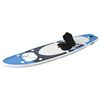 vidaXL Inflatable Stand Up Paddle Board Set Sea Blue 141.7x31.9x3.9"