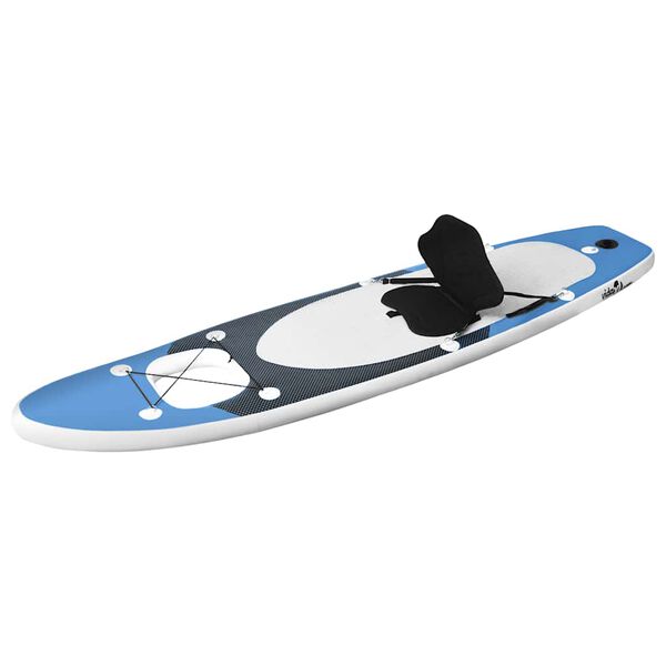vidaXL Inflatable Stand Up Paddle Board Set Sea Blue 141.7x31.9x3.9"