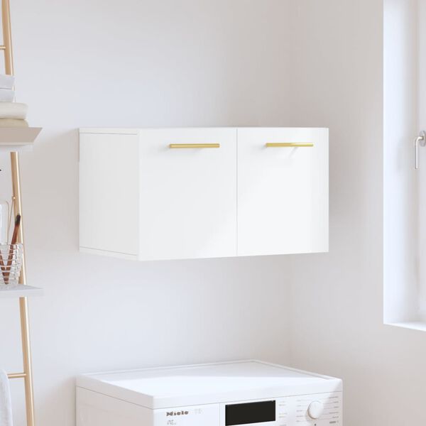 vidaXL Wall Cabinet White Engineered wood Medium Wall Cabinet