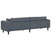 vidaXL Sofa with Cushion Dark Grey 98.43 x 30.31 x 29.92 in Velvet
