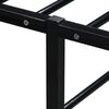 vidaXL Bed Frame Black Powder-coated metal Super King Durable