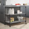 vidaXL Kitchen Trolley Gray Sonoma 40.2"x19.7"x37.4" Engineered Wood