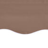 vidaXL Replacement Awning Fabric Brown 100% Polyester with PU coating
