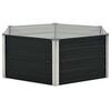 vidaXL Raised Garden Bed Anthracite Galvanized steel