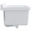 vidaXL Sink Washbasin for Wall Mounting White 19.7x13.8x9.4" Resin