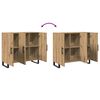 vidaXL Sideboard Artisan Oak 35.43 x 13.39 x 31.50 in Engineered Wood