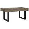 vidaXL Coffee Table Grey MDF with veneer Medium Durable Coffee Table