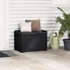 vidaXL Garden Storage Box Anthracite Polypropylene Medium