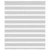 vidaXL Zebra Blind Light grey 100% Polyester, Aluminum top rail