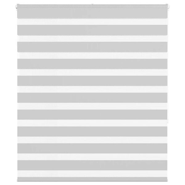 vidaXL Zebra Blind Light grey 100% Polyester, Aluminum top rail