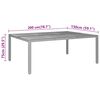 vidaXL Garden Table Black
