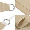 vidaXL Sun Sail Beige PU coated oxford fabric 16.4x16.4x19.7 ft