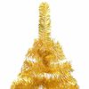 vidaXL Artificial Pre-lit Christmas Tree with Ball Set Gold 47.2" PET