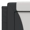 vidaXL Headboard Cushion Black and White