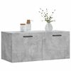 vidaXL Wall Cabinet Concrete Grey Engineered wood Medium Wall Cabinet