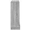 vidaXL Fireplace Surround Grey Sonoma 39.4x11.8x34.4" Engineered Wood