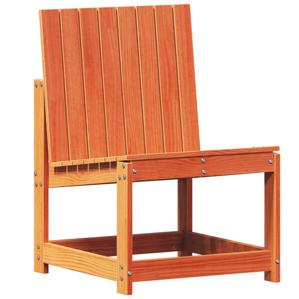 vidaXL Garden Chair Wax brown Solid pine wood 19.9x21.7x30.3 in Durable