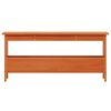 vidaXL Hall Bench Wax Brown Solid Pinewood Medium Hall Bench