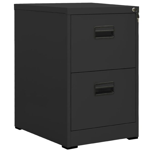 vidaXL Filing Cabinet Anthracite Steel Medium Anthracite Filing Cabinet
