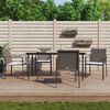 vidaXL Garden Dining Set Brown, Black, Cream White