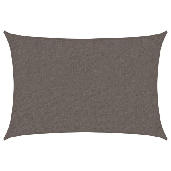 vidaXL Sunshade Sail 1.75 oz/ft&sup2; Anthracite 6.6x8.2' HDPE