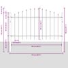 vidaXL Garden Fence White 170 x 100 cm
