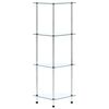 vidaXL Shelf Transparent Tempered Glass and Stainless Steel