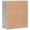 vidaXL Sideboards 2 pcs Concrete Gray 23.6"x12.2"x27.6" Engineered Wood