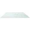 vidaXL Table Top White Tempered Glass 47.2 x 25.6 in Decorative Inlays