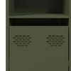 vidaXL Sideboard Olive Green Cold-Rolled Steel 53.1 x 15.4 x 28.9 in