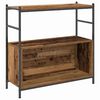 vidaXL Bookshelf Smoked oak 80 x 30 x 78.5 cm Engineered wood