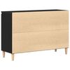 vidaXL Sideboard with Drawer Black 101 x 35 x 60 cm Engineered wood