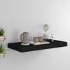 vidaXL Wall Shelf Black Honeycomb MDF, metal frame Medium Wall mounting