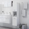 vidaXL Bathroom Cabinet High gloss white Engineered wood