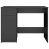 vidaXL Desk Black Engineered wood 39.4x19.7x29.5 in Desk Rectangular