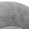 vidaXL Tub Chair Light grey Velvet (100% polyester), Pinewood, Plywood, Foam