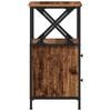 vidaXL Bedside Cabinet Old wood Engineered wood, Metal Moderate