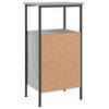 vidaXL Bedside Cabinet Gray sonoma Engineered wood, Iron Medium