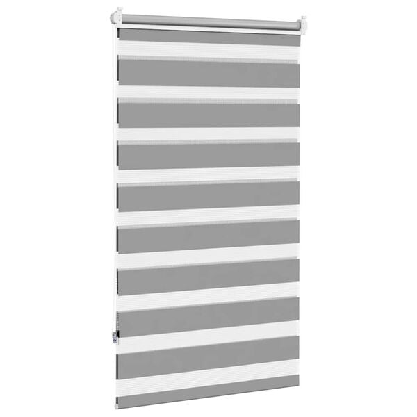 vidaXL Zebra Blind 35.4"x59.1" Gray