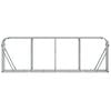 vidaXL Log Holder Silver 118.1"x17.7"x39.4" Galvanized Steel