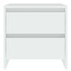 vidaXL Bedside Cabinet White Engineered Wood Regular Bedside Cabinet