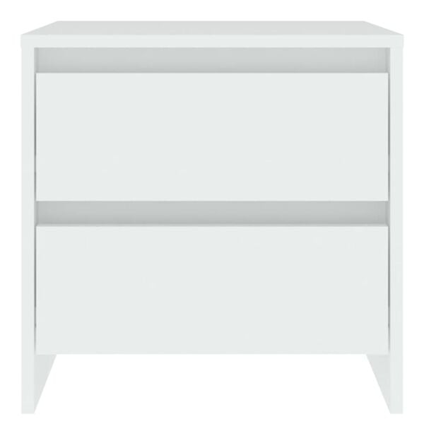 vidaXL Bedside Cabinet White Engineered Wood Regular Bedside Cabinet